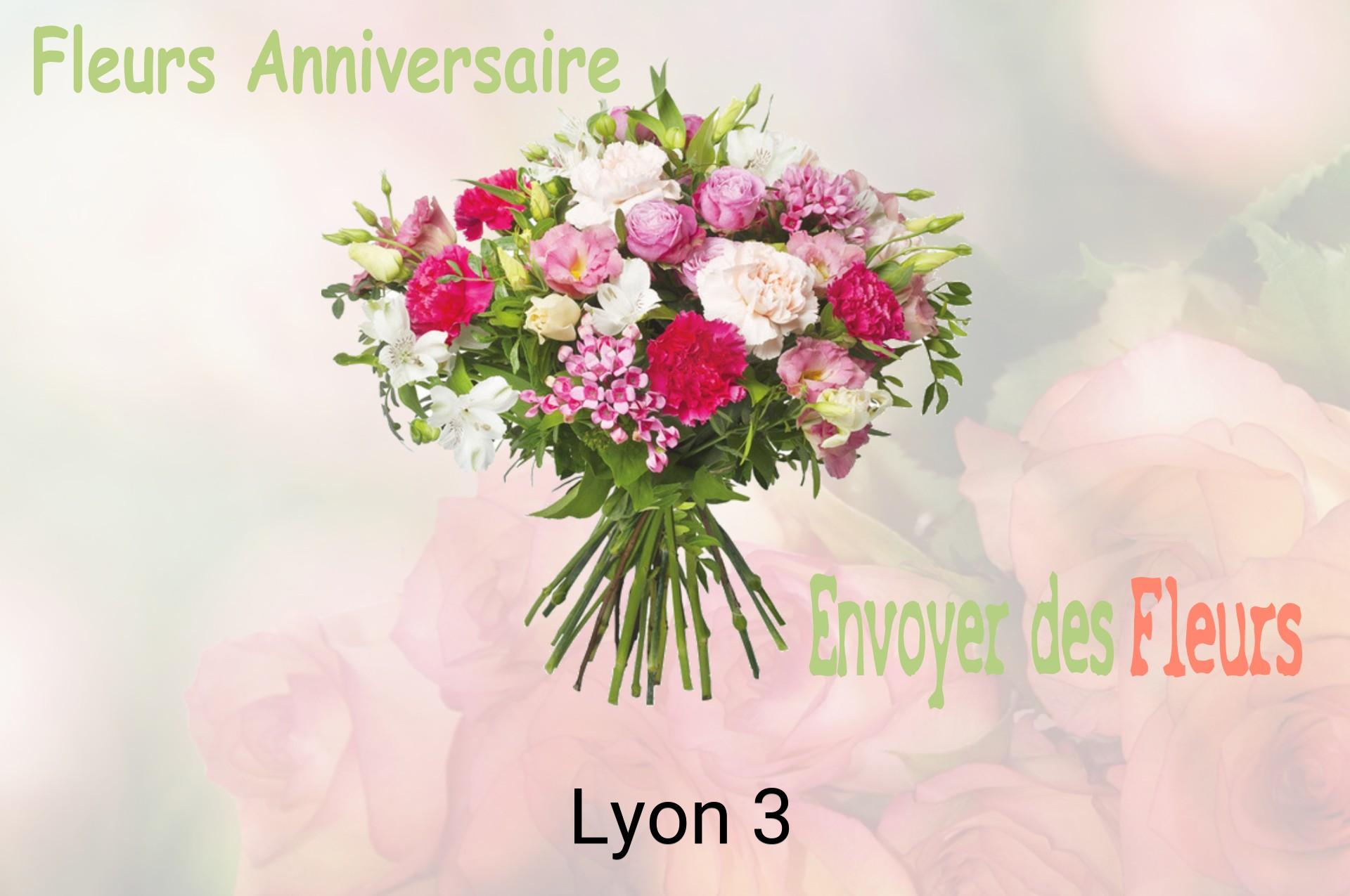 Bouquet de fleurs d’anniversaire livré à Lyon-3