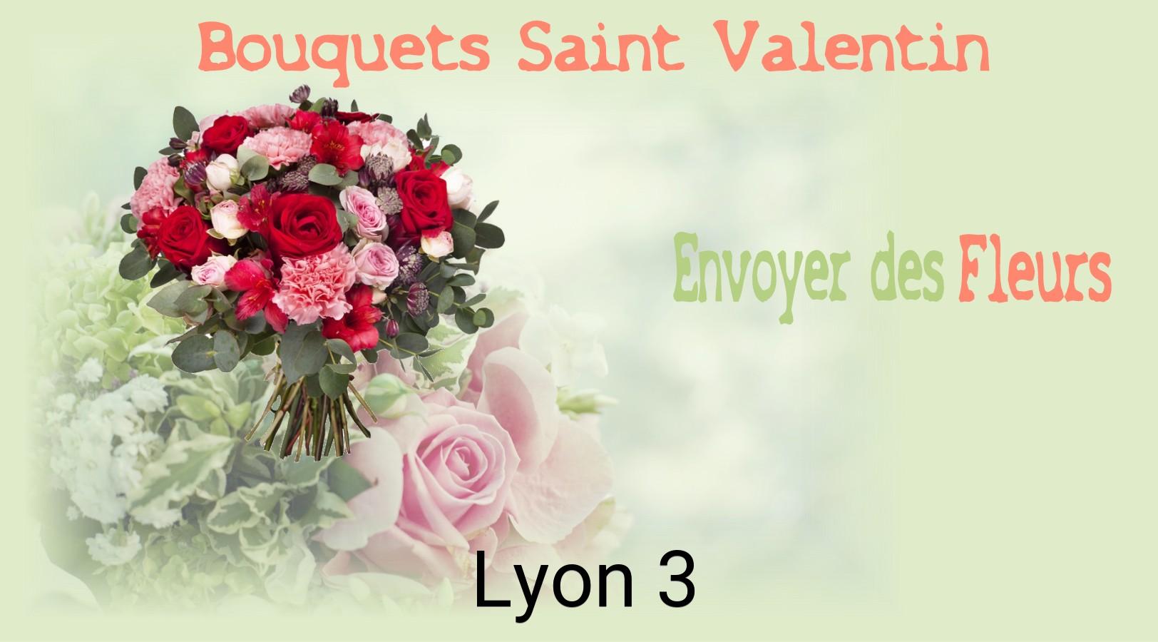 Roses de Saint-Valentin livrées à Lyon-3